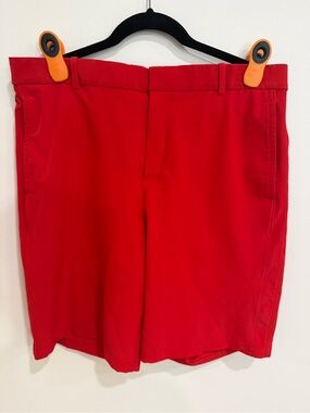 Nike Dri-FIT Golf Shorts 34 🔴 Bold Red | Performance Stretch | Clean Classic Fit